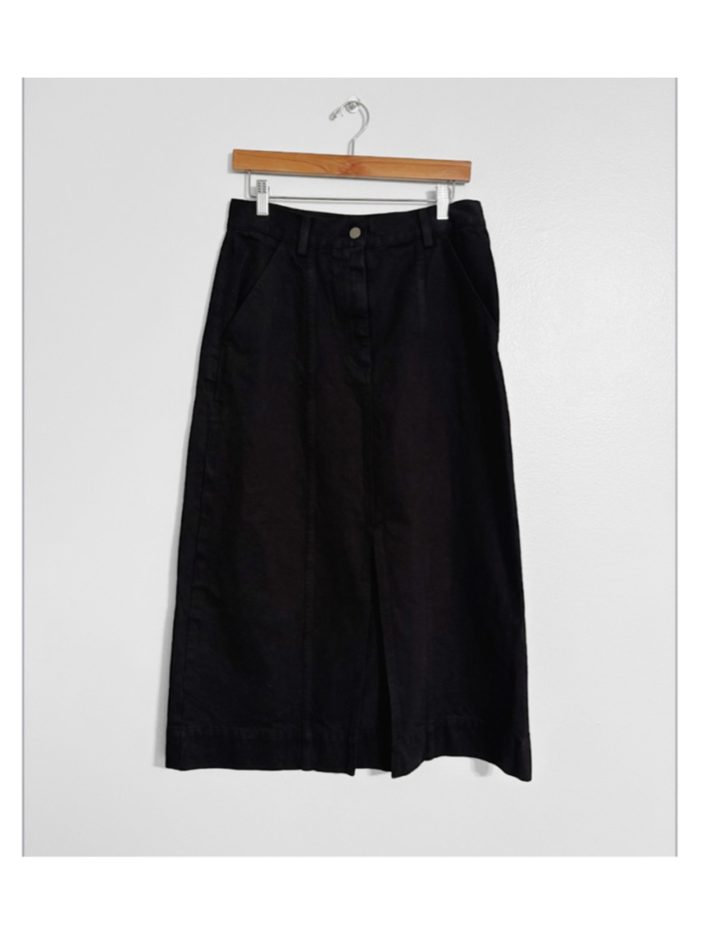 Mara Hoffmann Nikita Organic Cotton Jean Midi Skirt - Picture 2 of 6